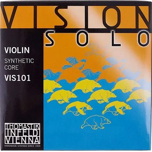 Thomastik VIS101 Vision Solo Комплект струн для скрипки размером 4/4, среднее натяжение.